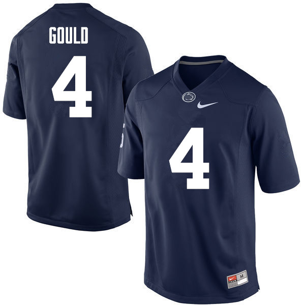 Men Penn State Nittany Lions #4 Robbie Gould College Football Jerseys-Navy